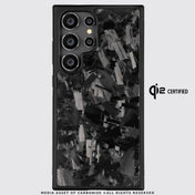 SAMSUNG || Big Flake Forged Black Carbon Fiber Phone Case