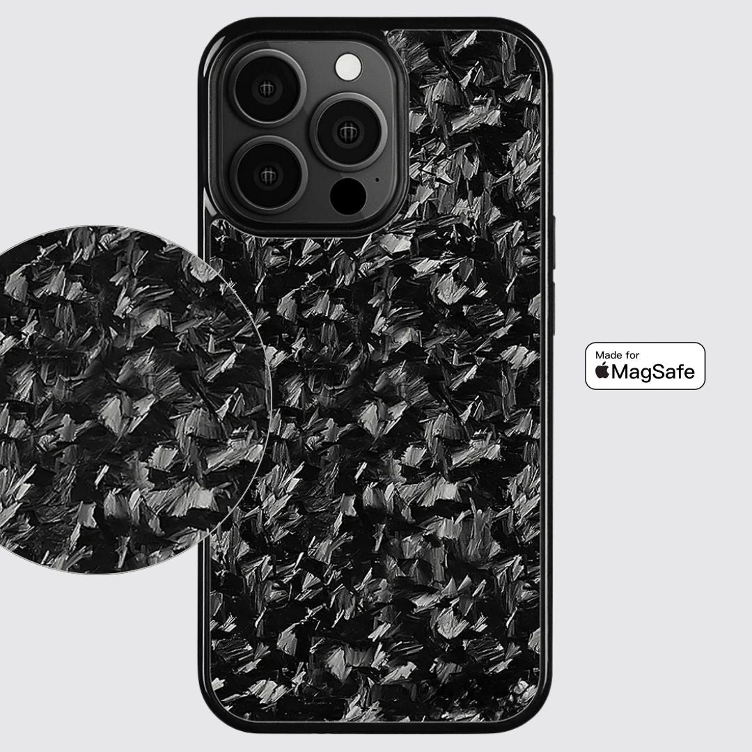 IPHONE || Small Flake Forged Carbon Fiber Phone Case