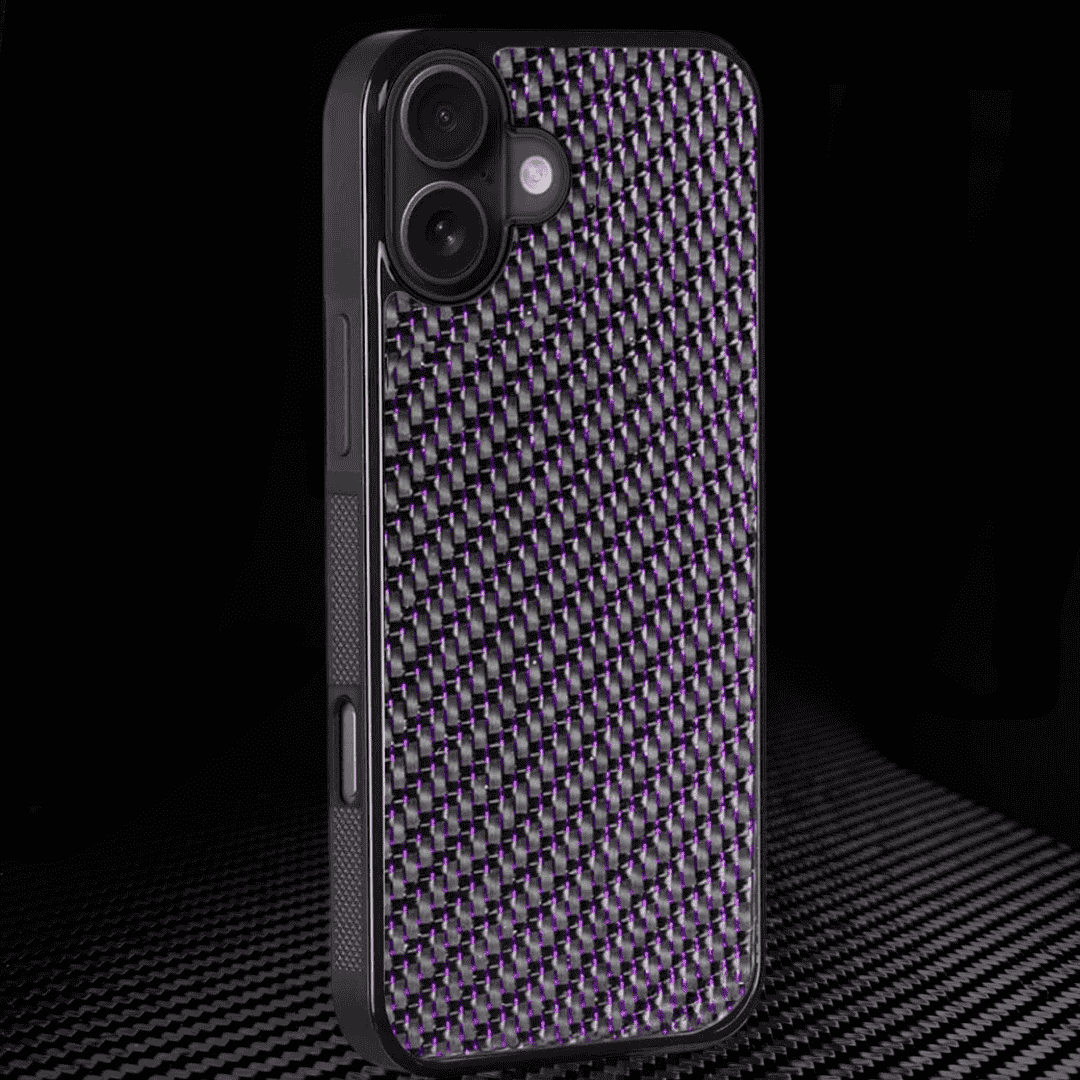 IPHONE || 3K TWILL Purple Carbon Fiber Covers
