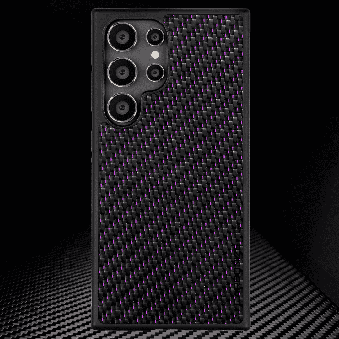 Samsung S-Series || 3K TWILL Purple Carbon Fiber cover