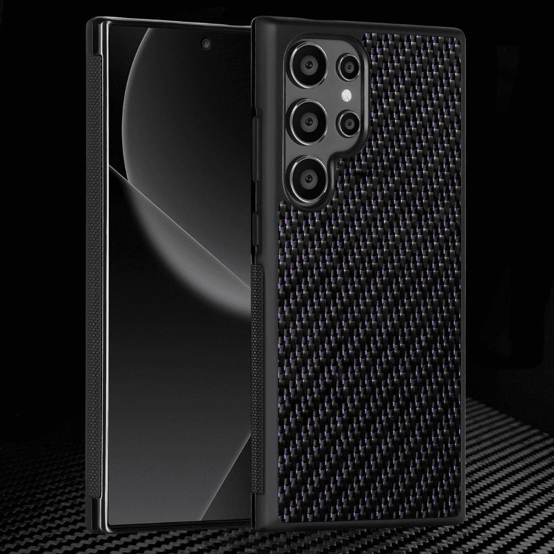 Samsung S-Series || 3K TWILL Purple Carbon Fiber cover