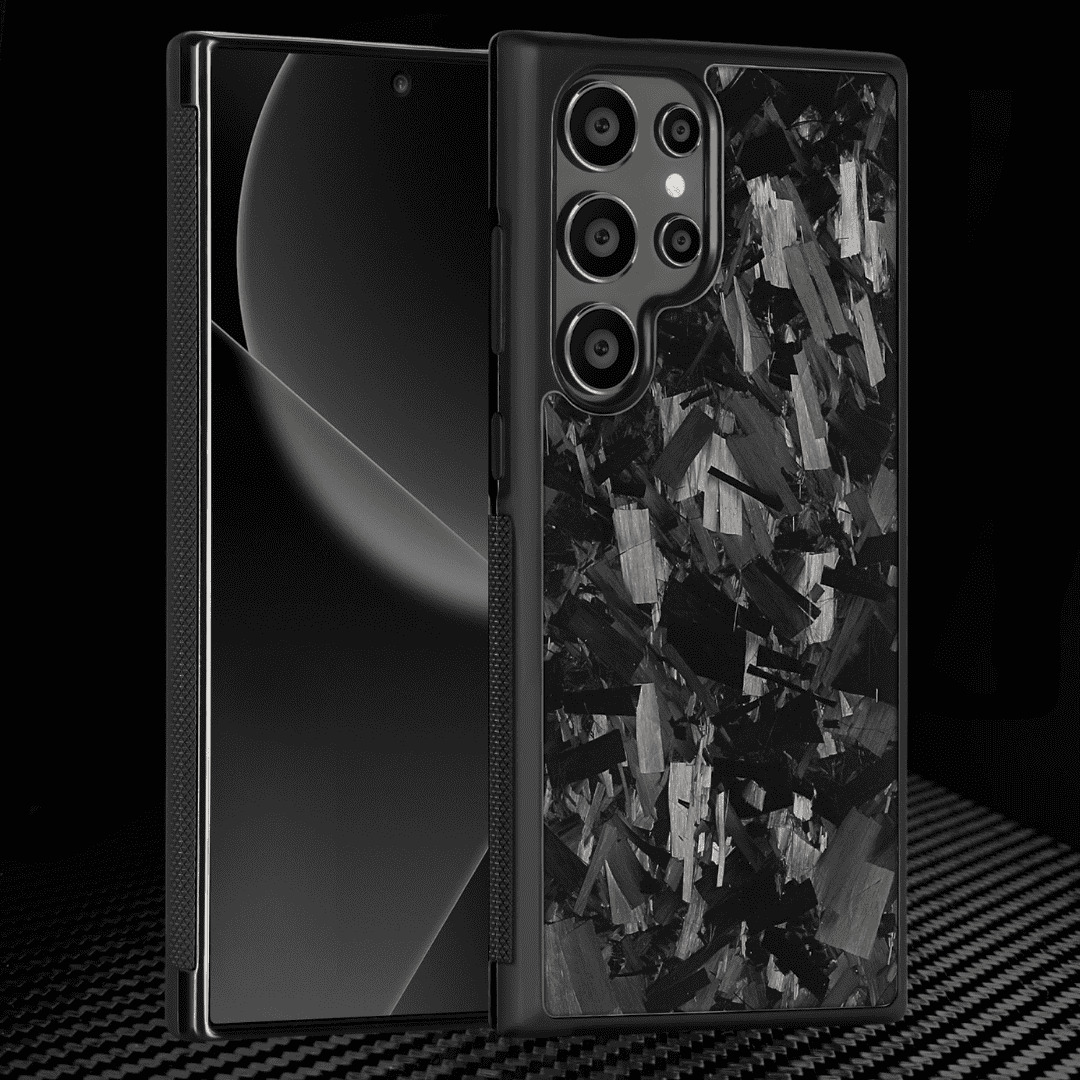 Samsung S-Series | Big Flake FORGED Black Carbon Fiber cover