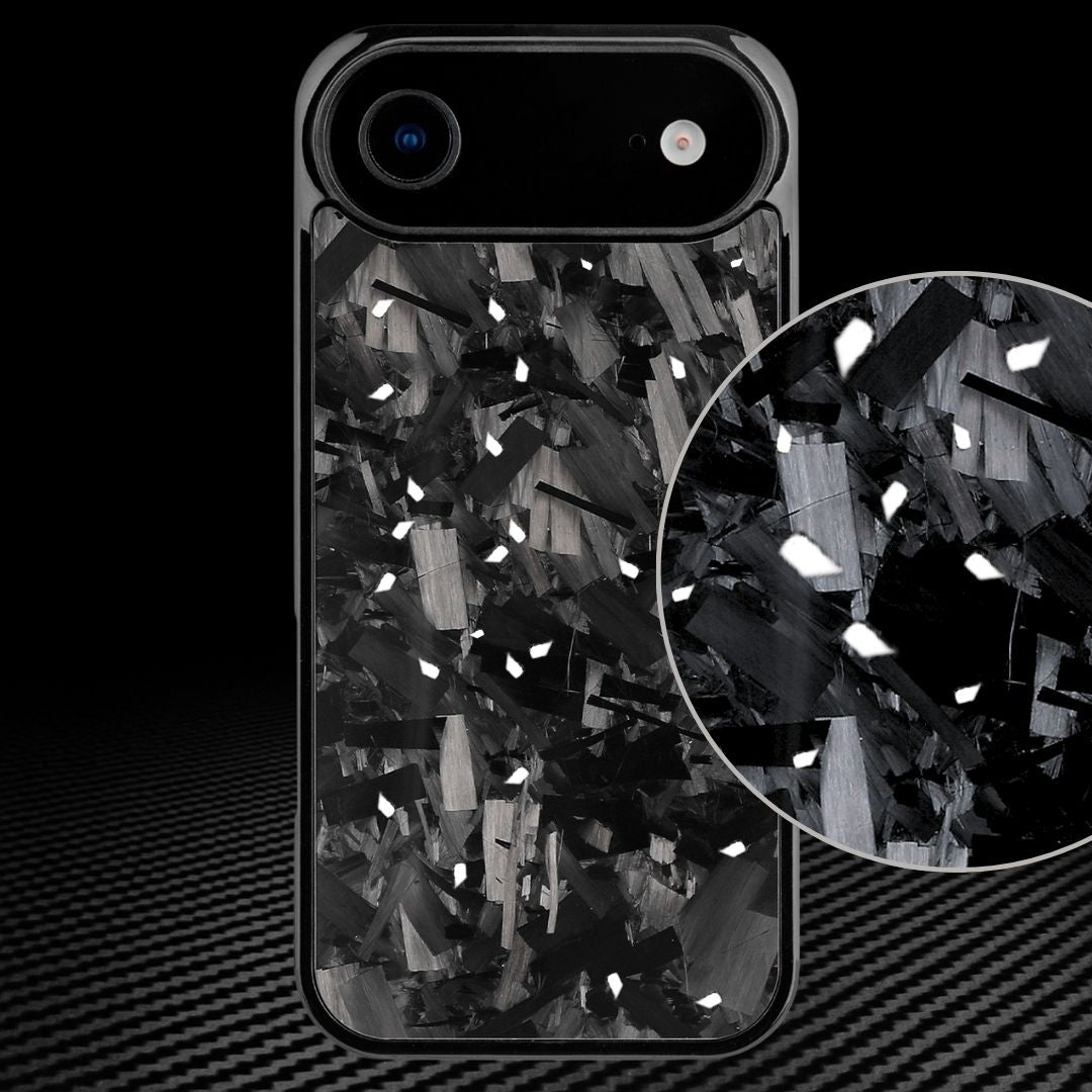 IPHONE || Big Flake FORGED Silver Carbon Fiber Cover Series