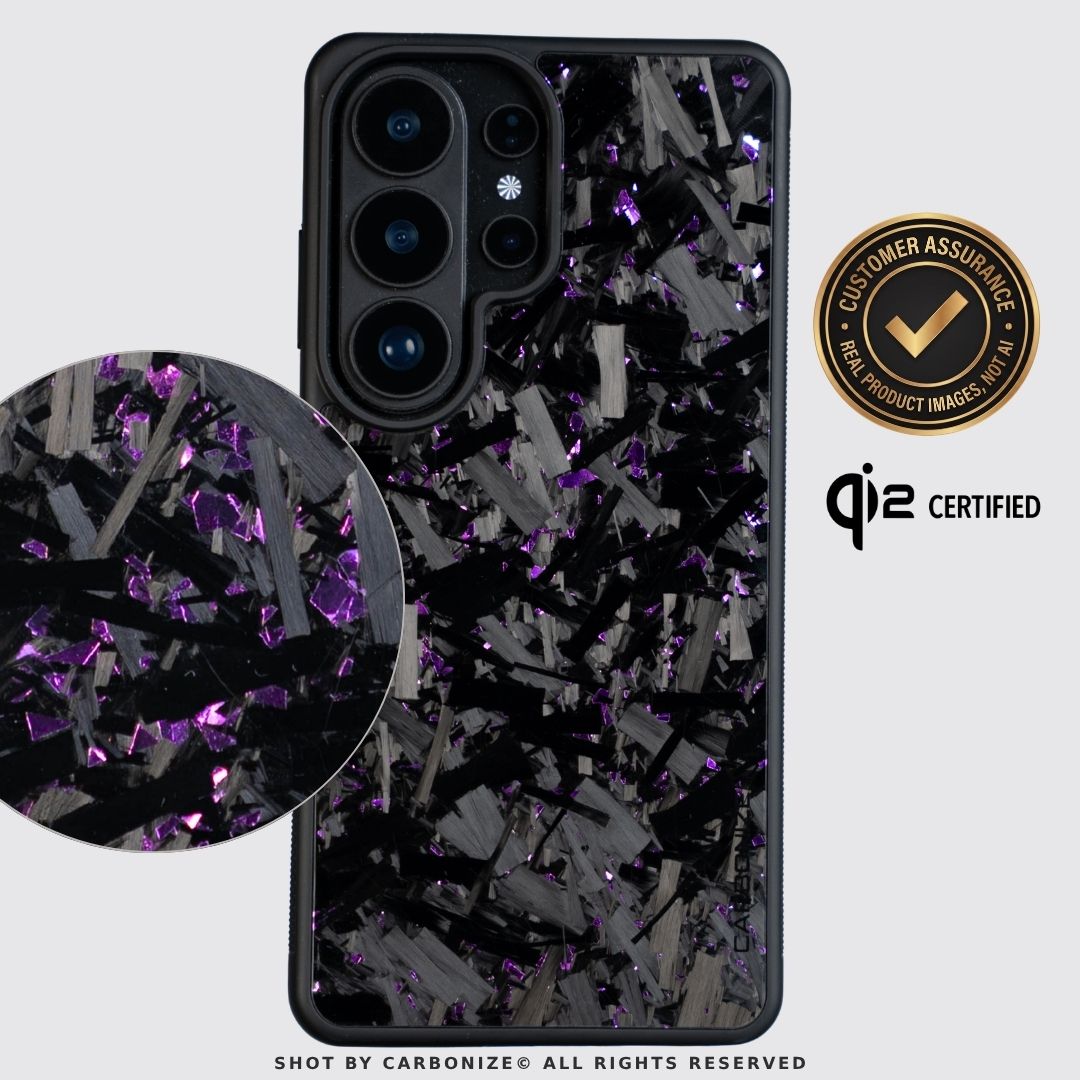SAMSUNG || Big Flake Forged Purple Carbon Fiber Cover