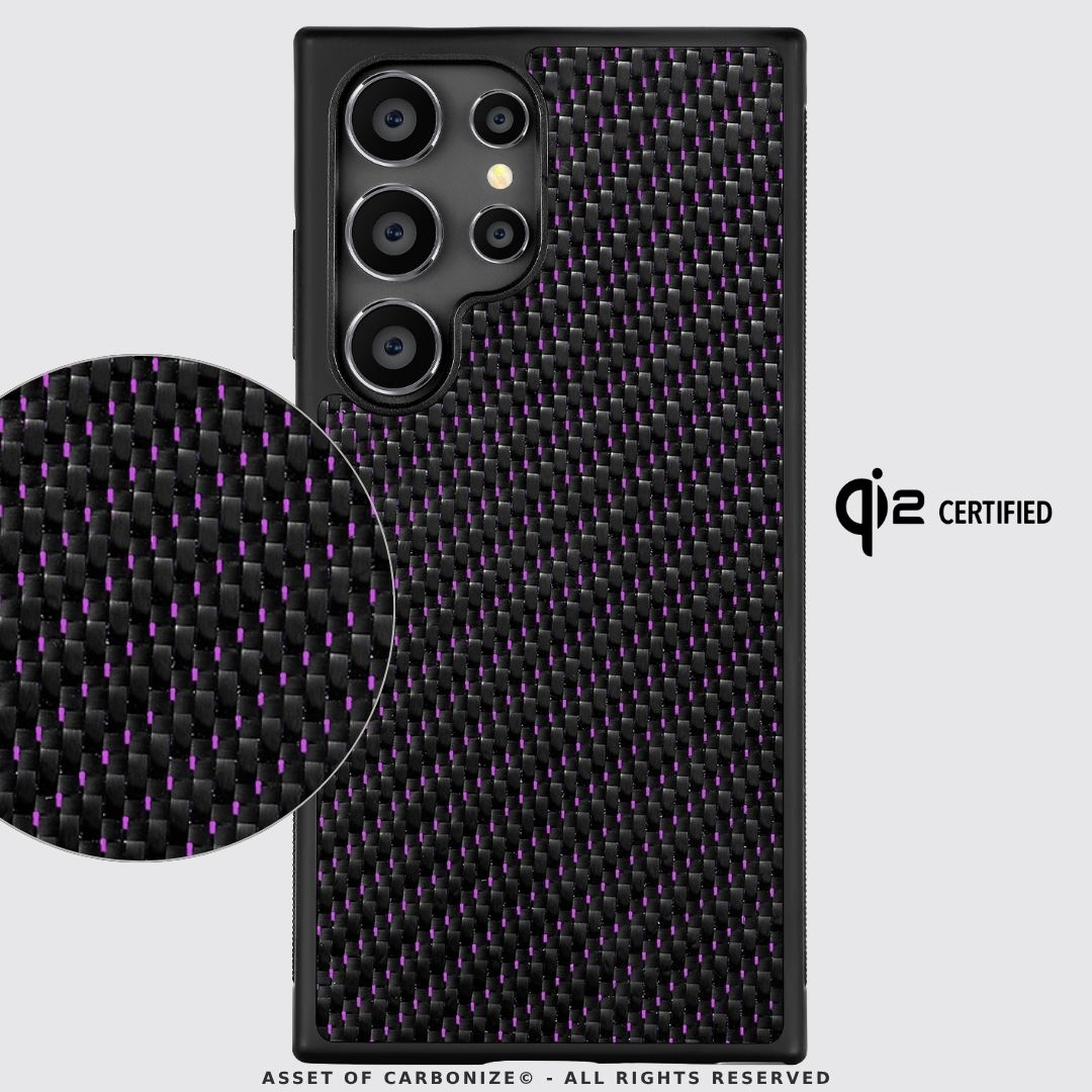 SAMSUNG || 3K Twill Purple Carbon Fiber Cover