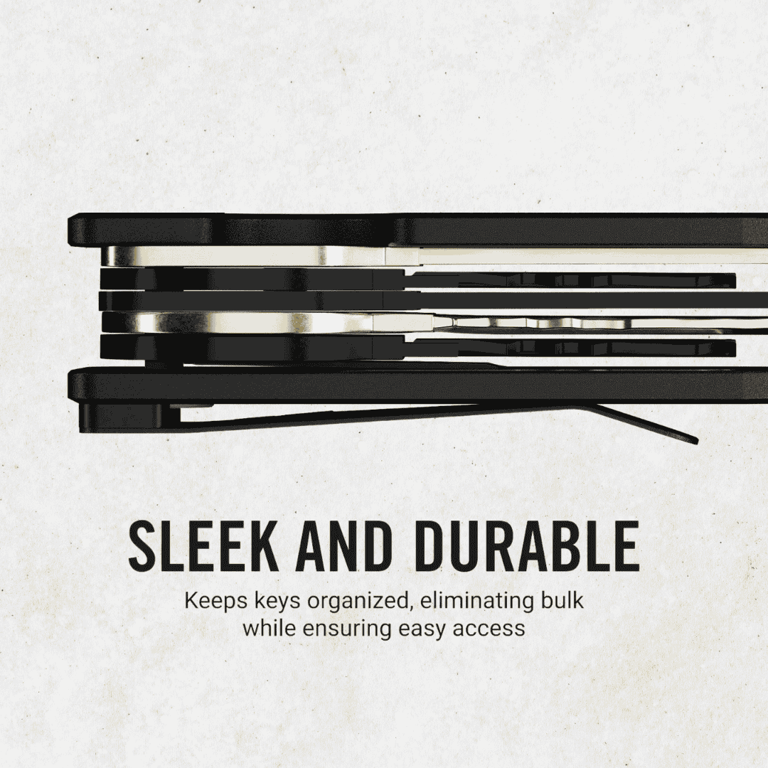 CARBONIZE | LITE | Forged Green Carbon Fiber Key Organizer