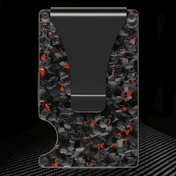 CARBONIZE || Forged Red Carbon Fiber Wallet (Glossy Finish)