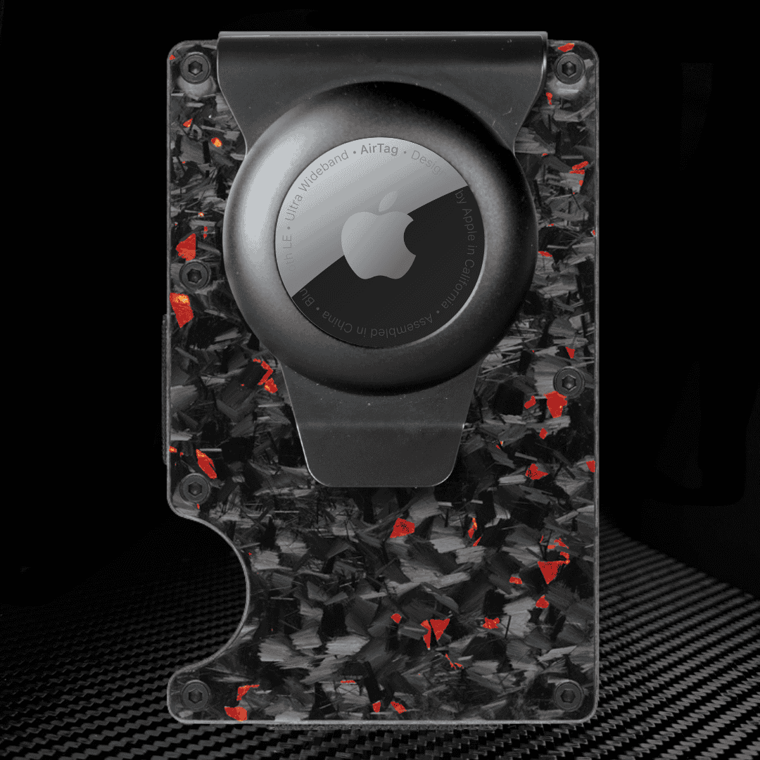 Carbonize | Forged Red Carbon Fiber Wallet (Glossy Finish)