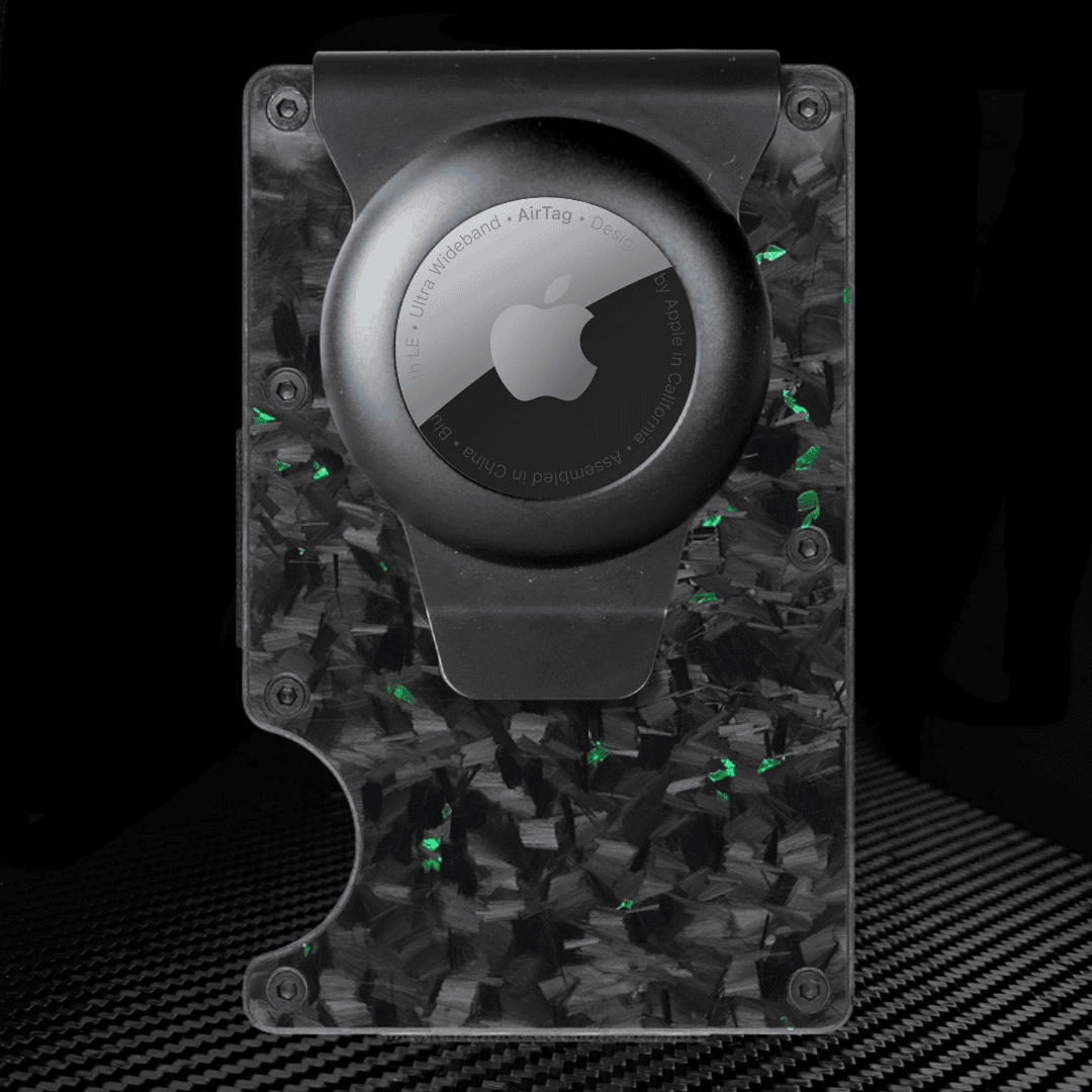 Carbonize | Forged Green Carbon Fiber Wallet (Glossy Finish)
