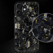 IPHONE || Big Flake Forged Gold Carbon Fiber Phone Case