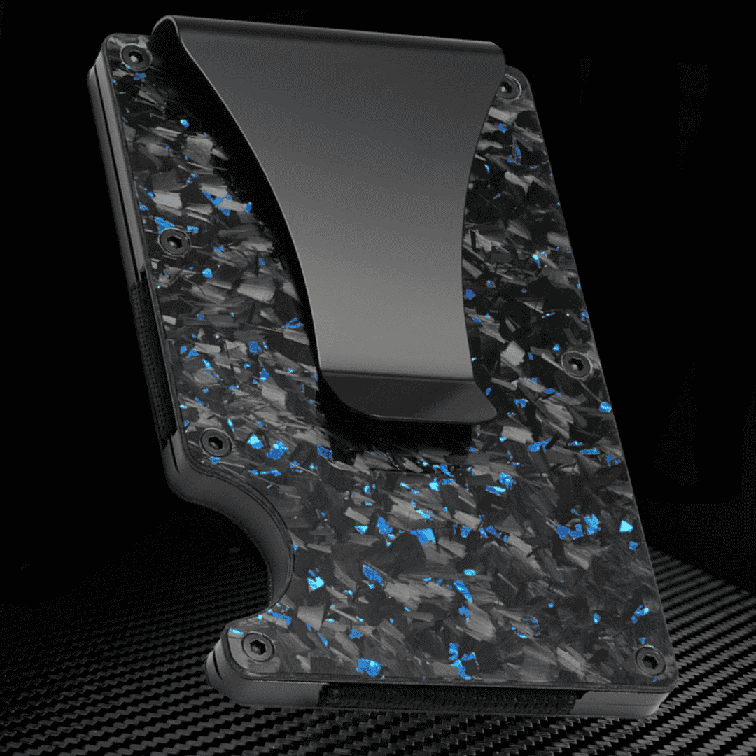 Carbonize | Forged Blue Carbon Fiber Wallet