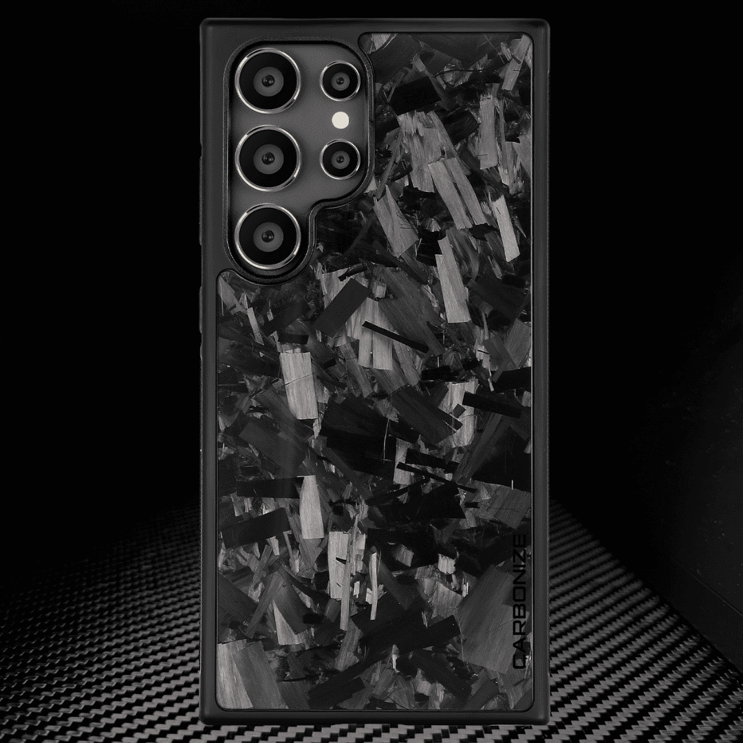 Samsung S-Series | Big Flake FORGED Black Carbon Fiber cover