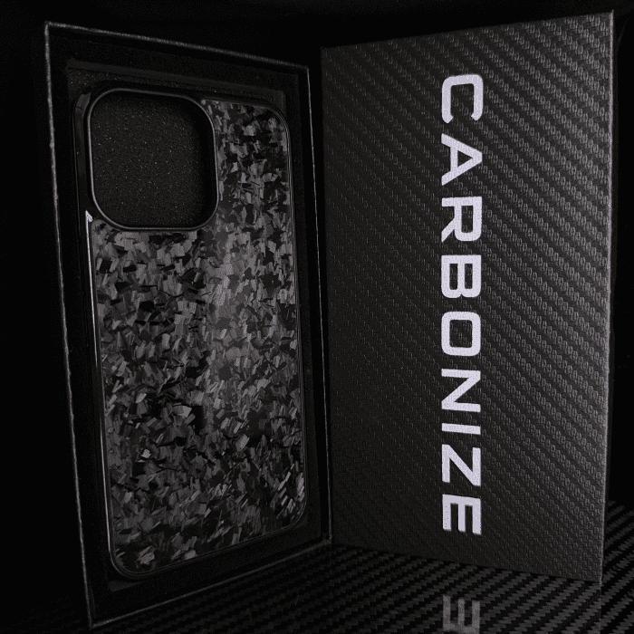 IPHONE || Small Flake Forged Carbon Fiber Cover Series