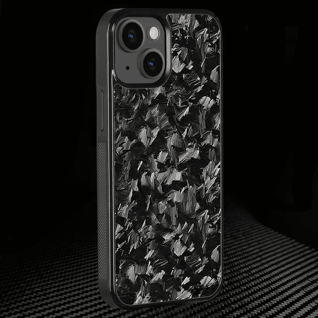 IPHONE || Small Flake Forged Carbon Fiber Cover Series