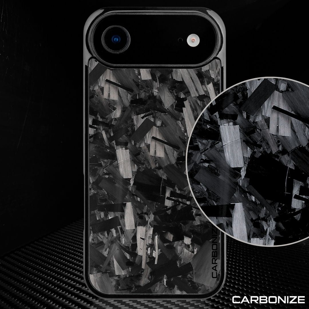 IPHONE || Big Flake FORGED Black Carbon Fiber Cover Series