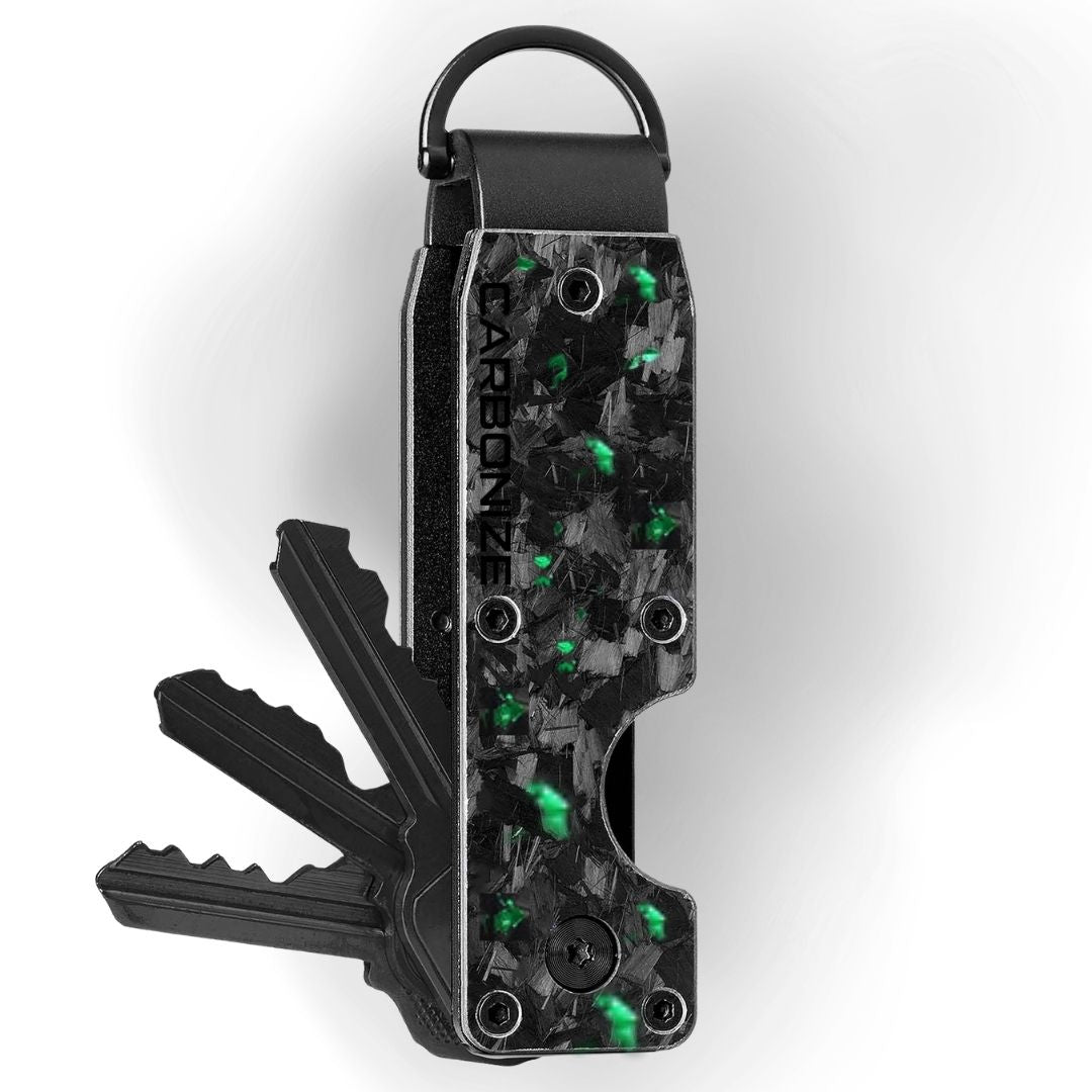 CARBONIZE | LITE | Forged Green Carbon Fiber Key Organizer