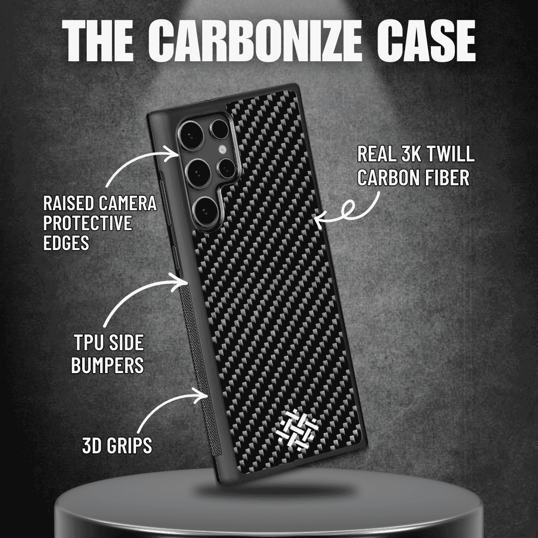 Samsung S-Series || 3K TWILL Carbon Fiber cover