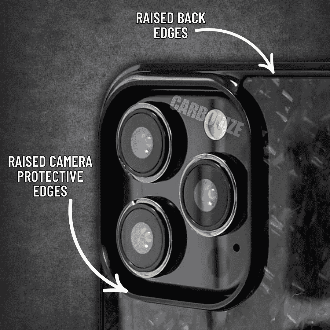 IPHONE | Small Flake Forged Gold Carbon Fiber Cover