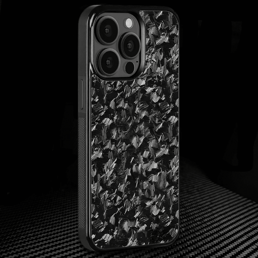 IPHONE || Small Flake Forged Carbon Fiber Cover Series