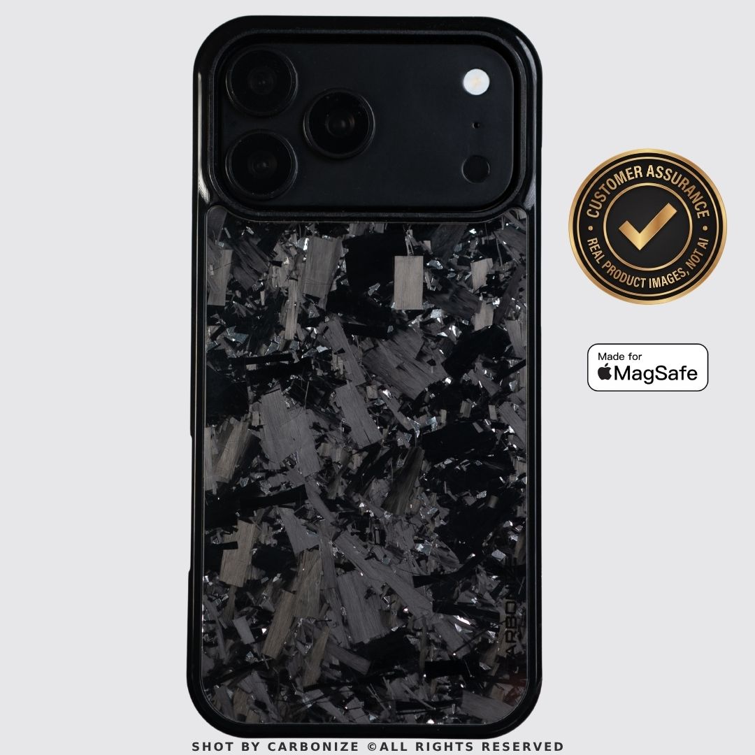 IPHONE || Big Flake Forged Silver Carbon Fiber Phone Case
