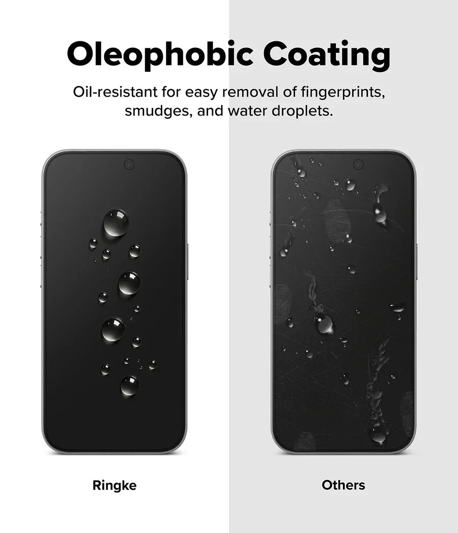 Ringke iPhone 17 Pro Screen Protector - Easy Slide Privacy Tempered Glass