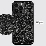 IPHONE || Small Flake Forged Gold Carbon Fiber Phone Case