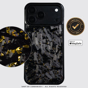 IPHONE || Big Flake Forged Gold Carbon Fiber Phone Case