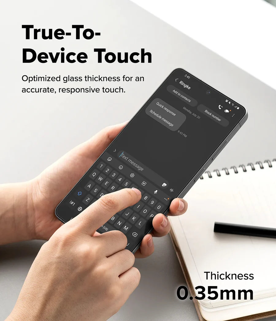 Ringke Galaxy S26 Ultra Screen Protector - Easy Slide Tempered Glass