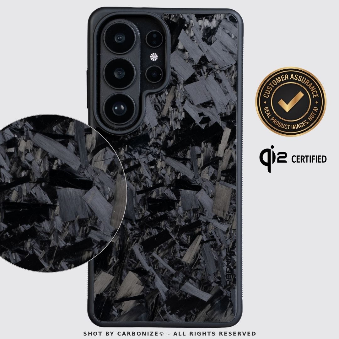 SAMSUNG || Big Flake Forged Black Carbon Fiber Cover