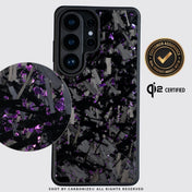 SAMSUNG || Big Flake Forged Purple Carbon Fiber Phone Case