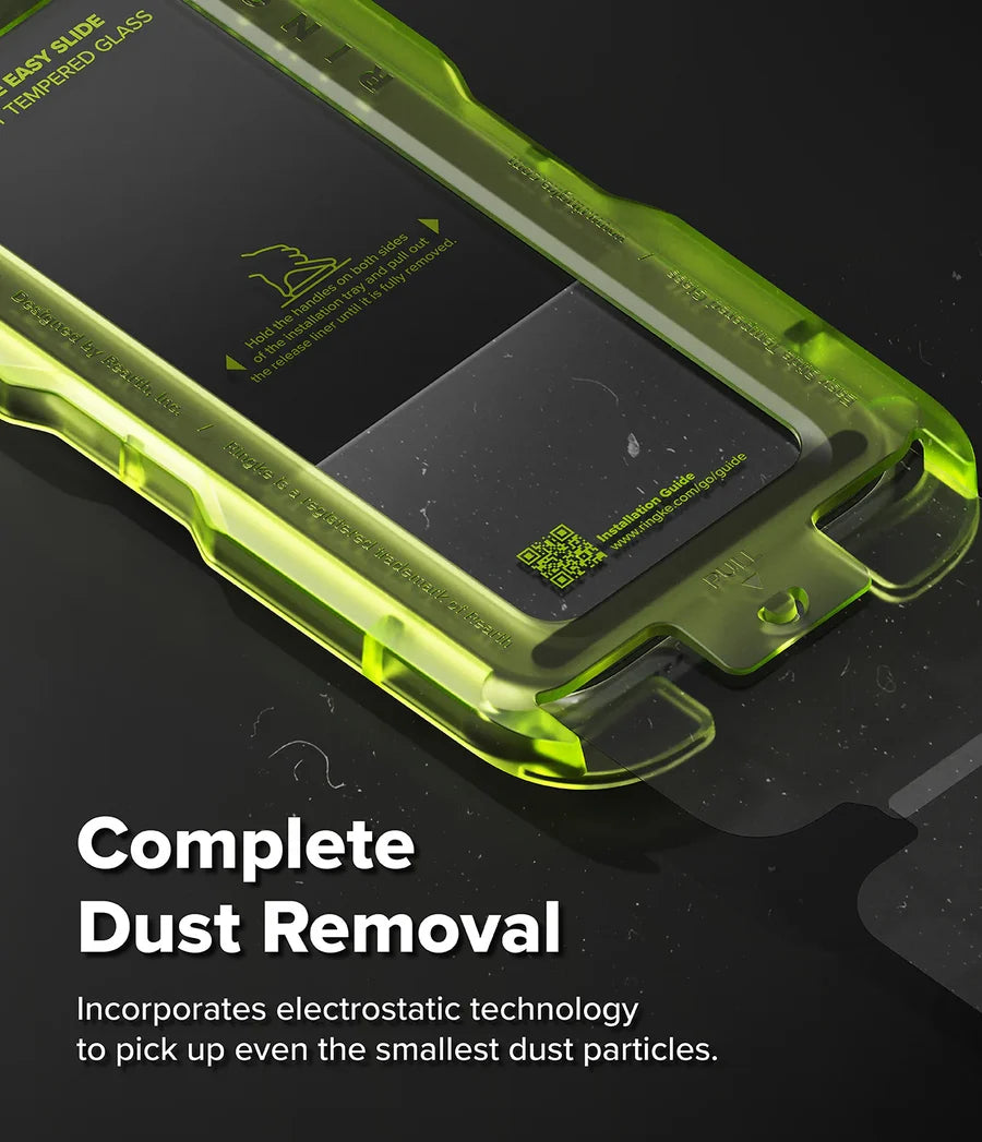 Ringke iPhone 17 Pro Screen Protector - Easy Slide Privacy Tempered Glass