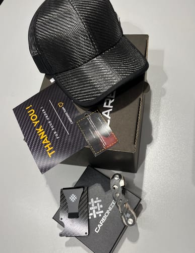 Customer photo review — CARBONIZE || Carbon Fiber Trucker Cap