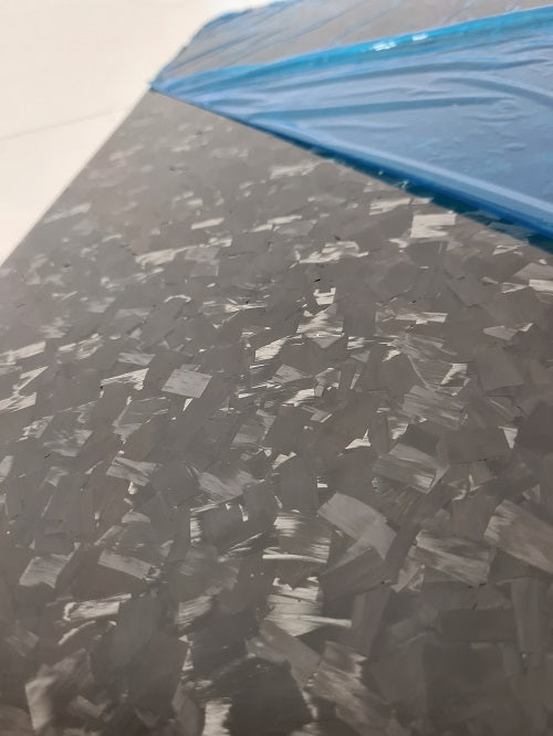 Real Carbon Fiber Forged Black Sheets (Satin Finish)