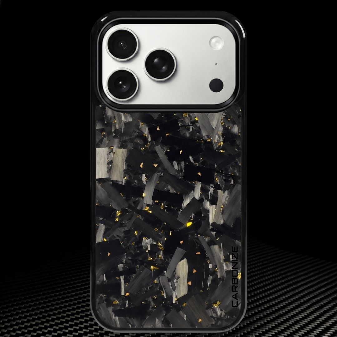 IPHONE || Big Flake FORGED Gold Carbon Fiber Cover Series