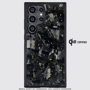 SAMSUNG || Big Flake Forged Gold Carbon Fiber Phone Case