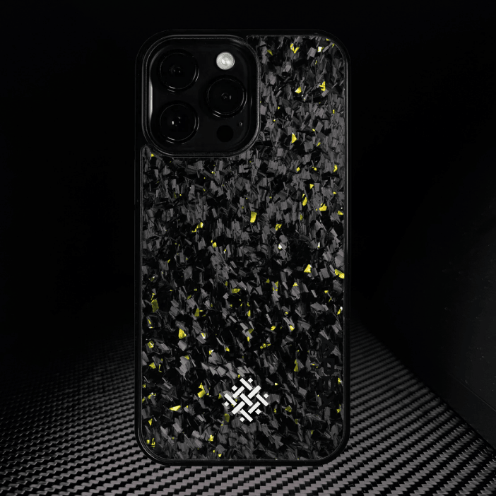 IPHONE || Forged Gold Carbon Fiber Cover Series