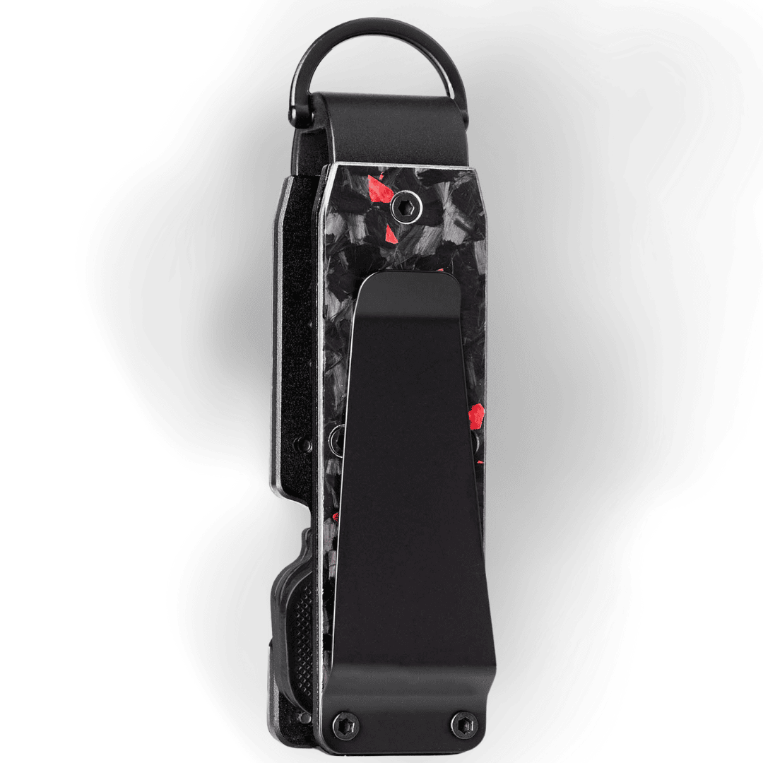 CARBONIZE | LITE | Forged Red Carbon Fiber Key Organizer