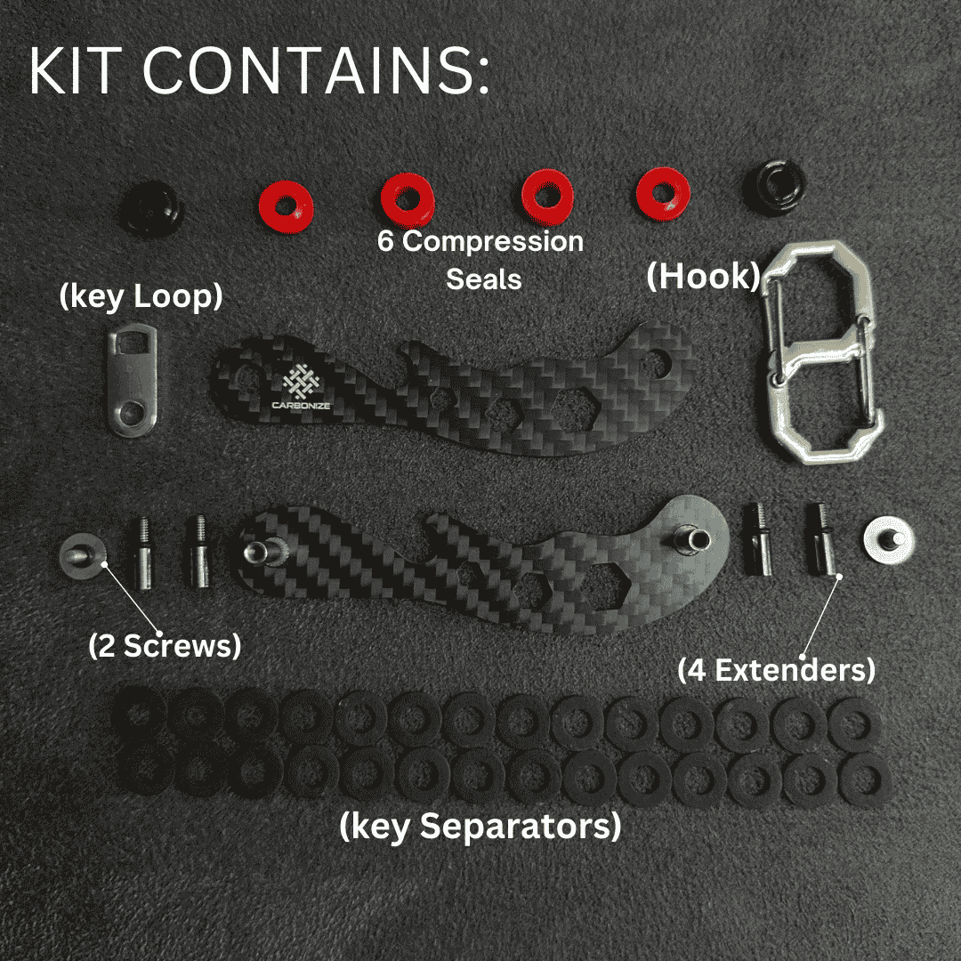 Carbonize | PRO | Carbon Fiber key Organizer
