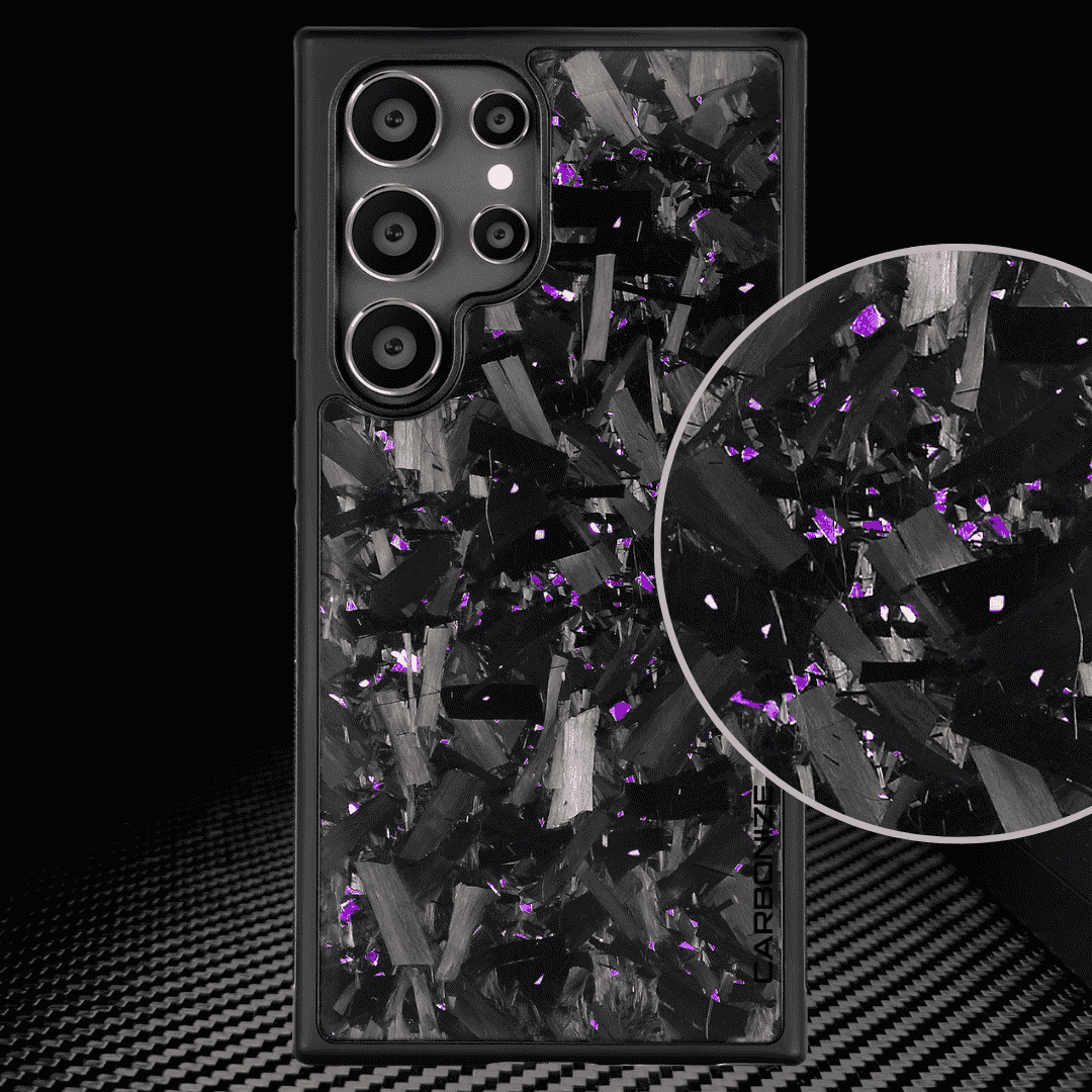 Samsung S-Series | Big Flake FORGED Purple Carbon Fiber cover