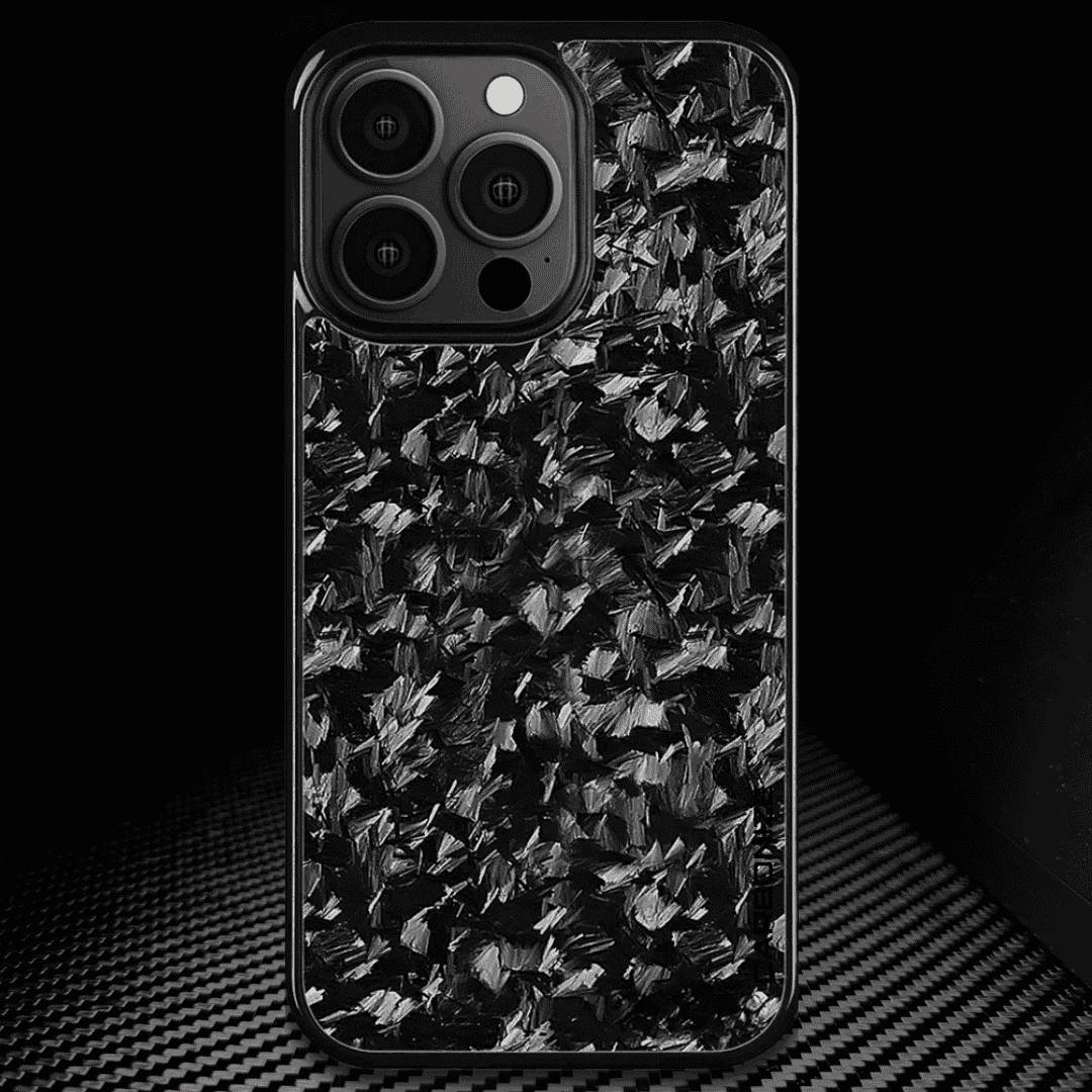 IPHONE || Small Flake Forged Carbon Fiber Cover Series