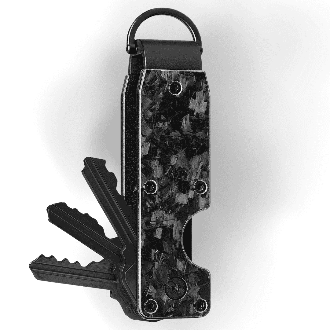 CARBONIZE | LITE | Forged black carbon fiber key organizer